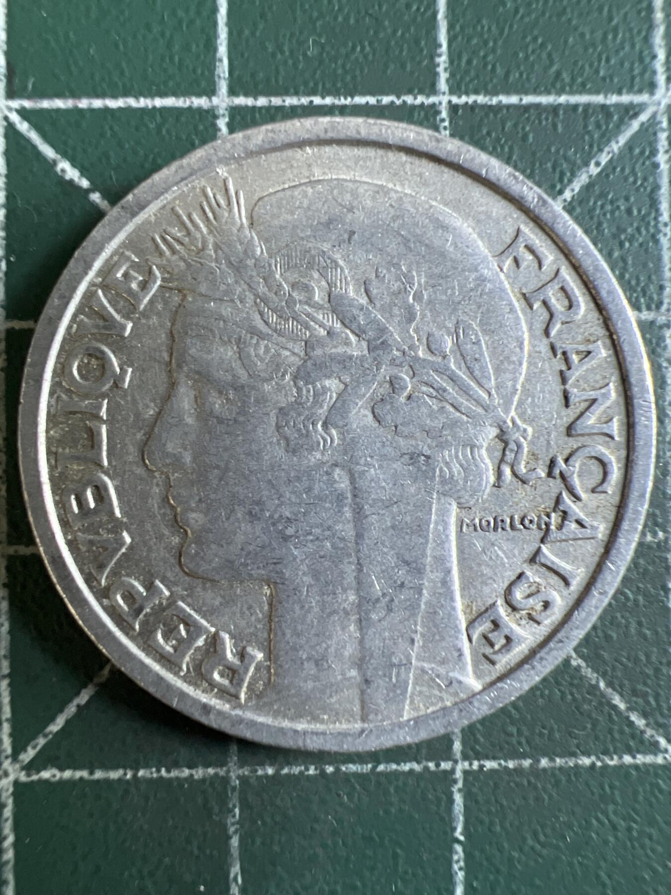 第603期 硬币专场 （无押金，捡漏，全场50包邮，偏远地区除外，接收代拍业务） 法国2法郎