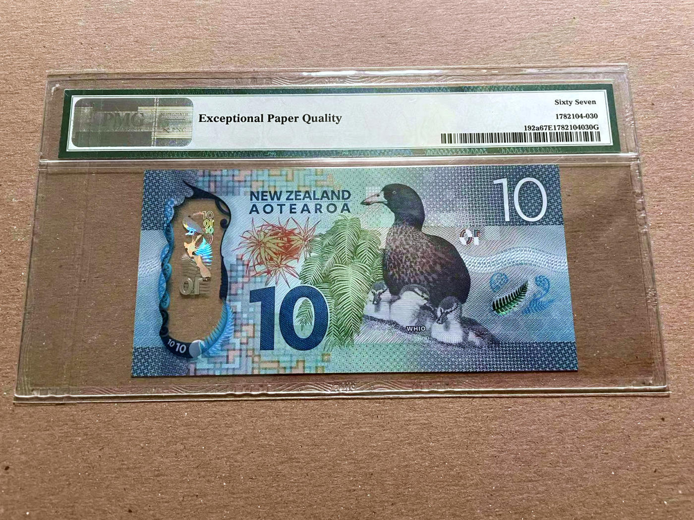 【Blue Auction】✨世界纸币精拍第478期【精】 新西兰 2015-16年10元 PMG67EPQ 高分 