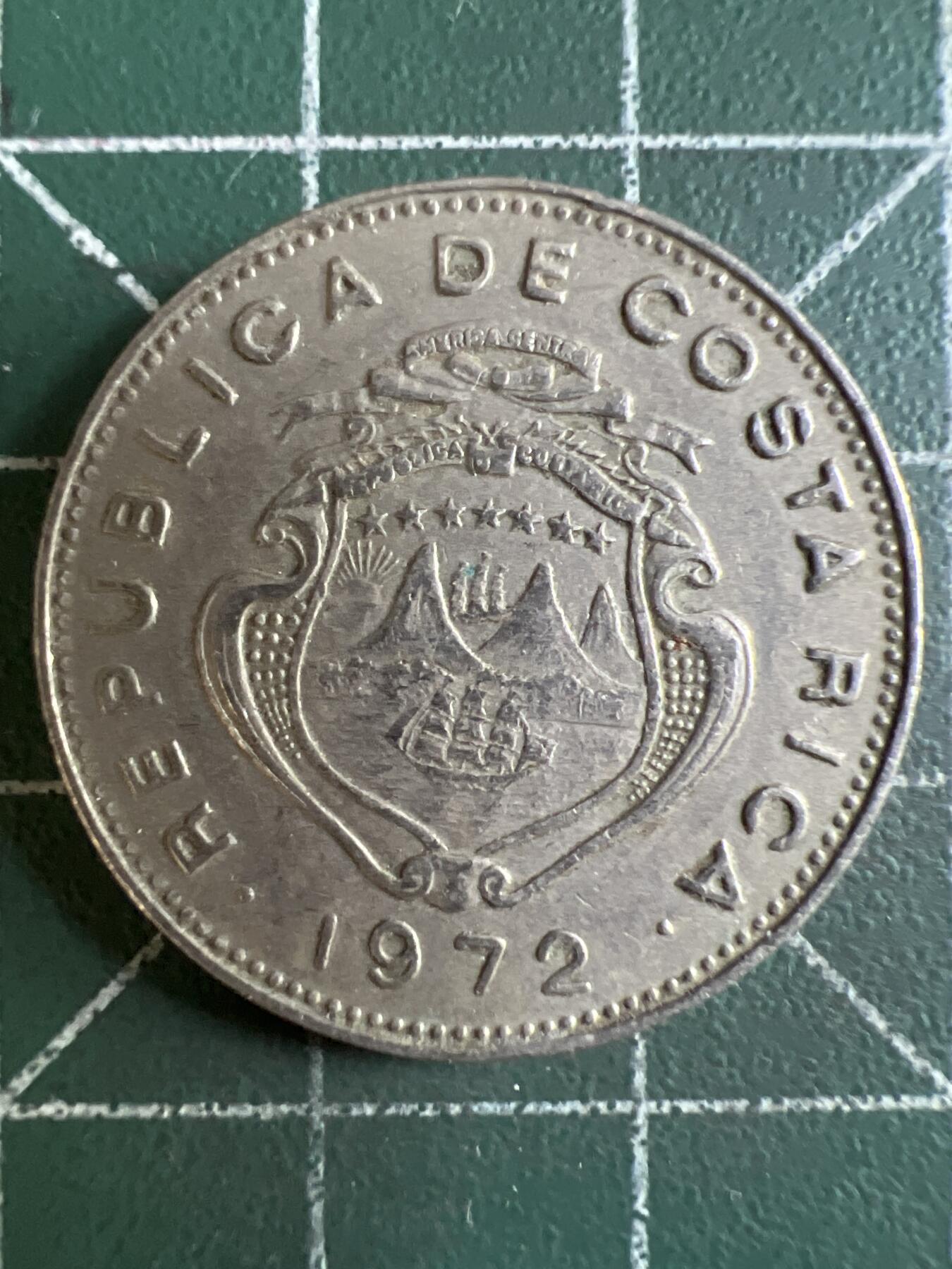 第603期 硬币专场 （无押金，捡漏，全场50包邮，偏远地区除外，接收代拍业务） 哥斯达黎加50分  1972年