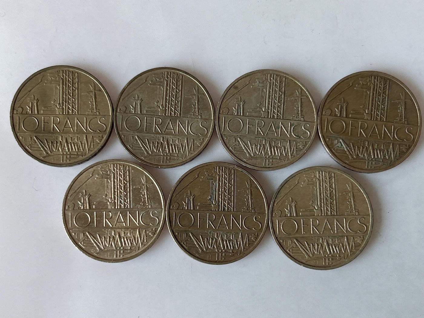 第一海外回流一元起拍收藏 散币专场 第88期 法国10法郎 7枚