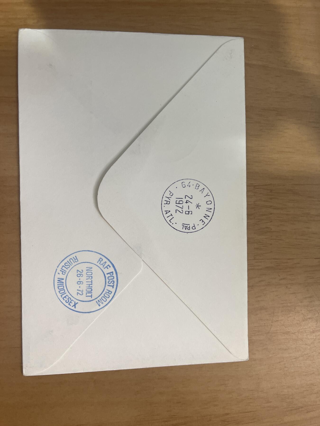 1972年比利时，纪念二战德国行军路线首日封一枚。