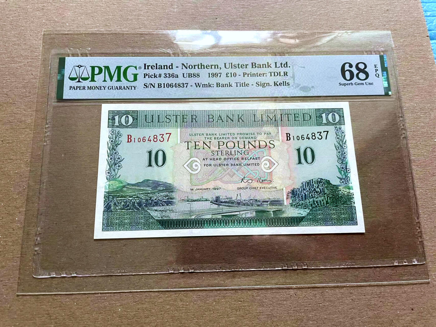 【Blue Auction】✨世界纸币精拍第478期【精】 北爱尔兰 1997年10镑 PMG68EPQ 超高分