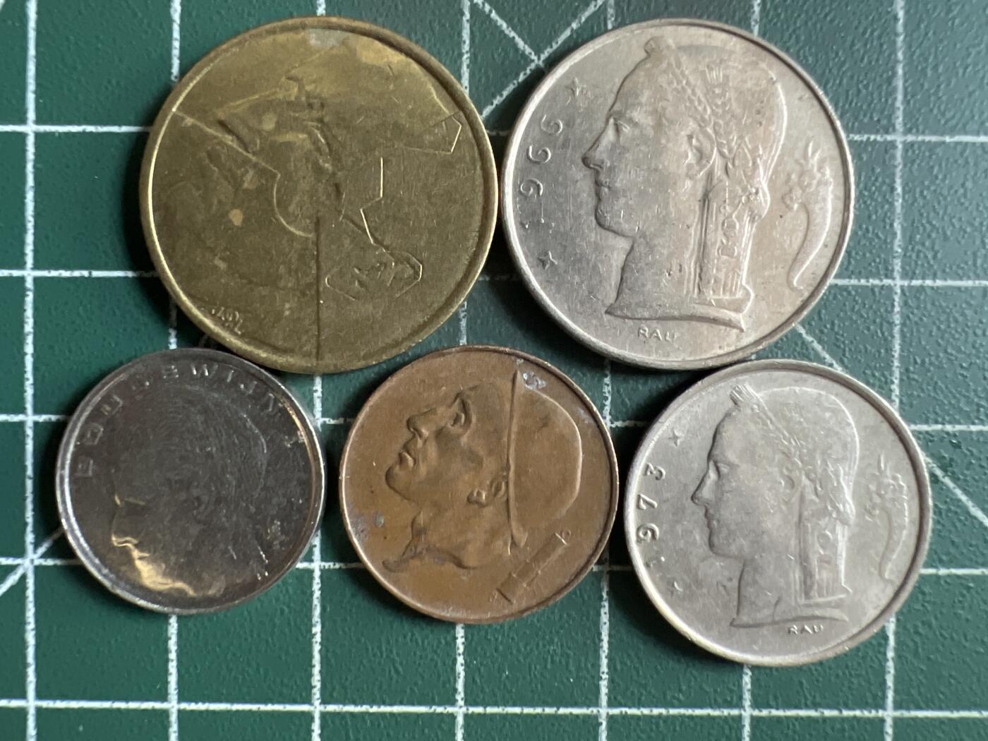 第603期 硬币专场 （无押金，捡漏，全场50包邮，偏远地区除外，接收代拍业务） 比利时一套5枚