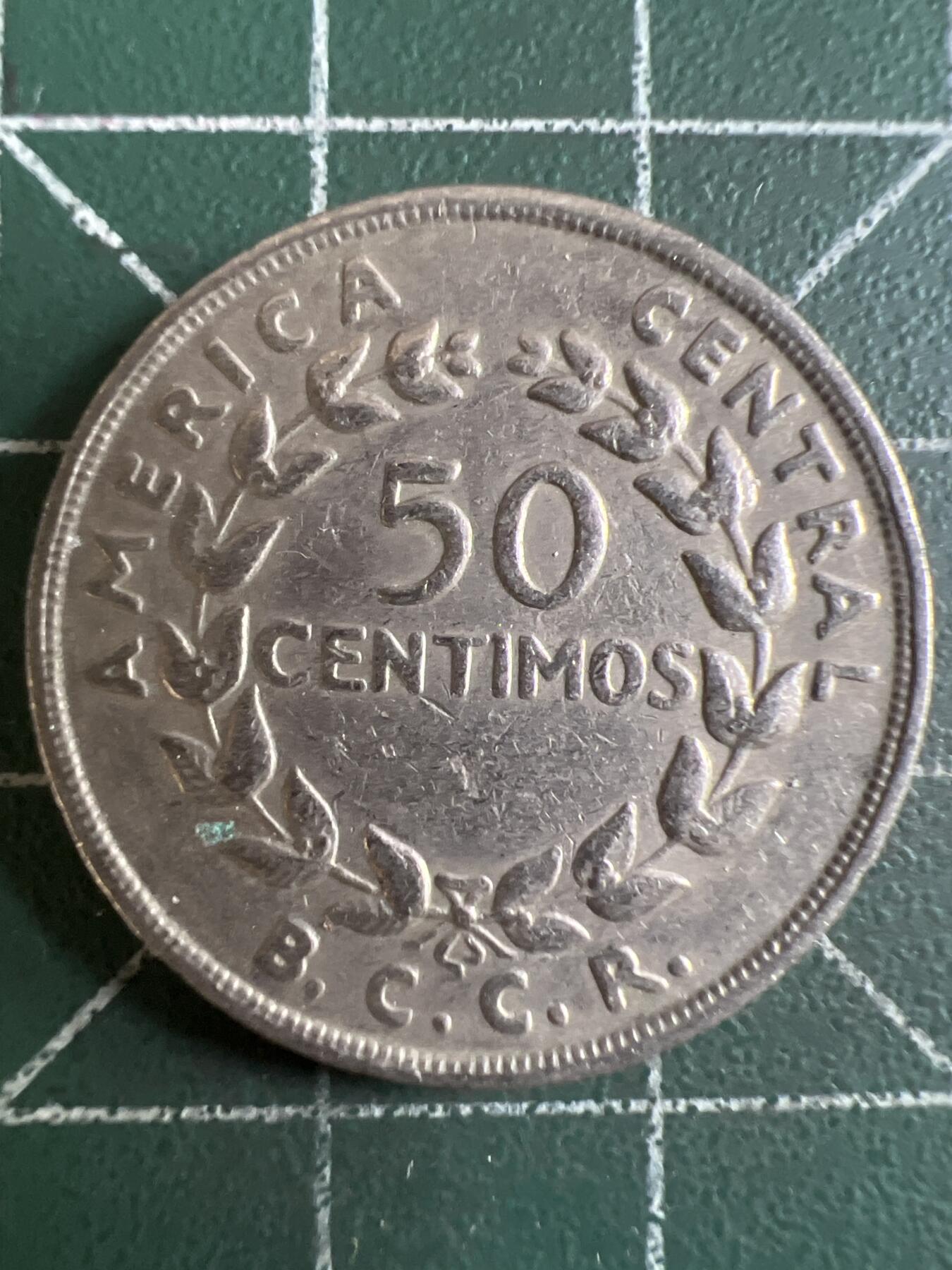 第620期 硬币专场 （无押金，捡漏，全场50包邮，偏远地区除外，接收代拍业务） 哥斯达黎加50分 1970年