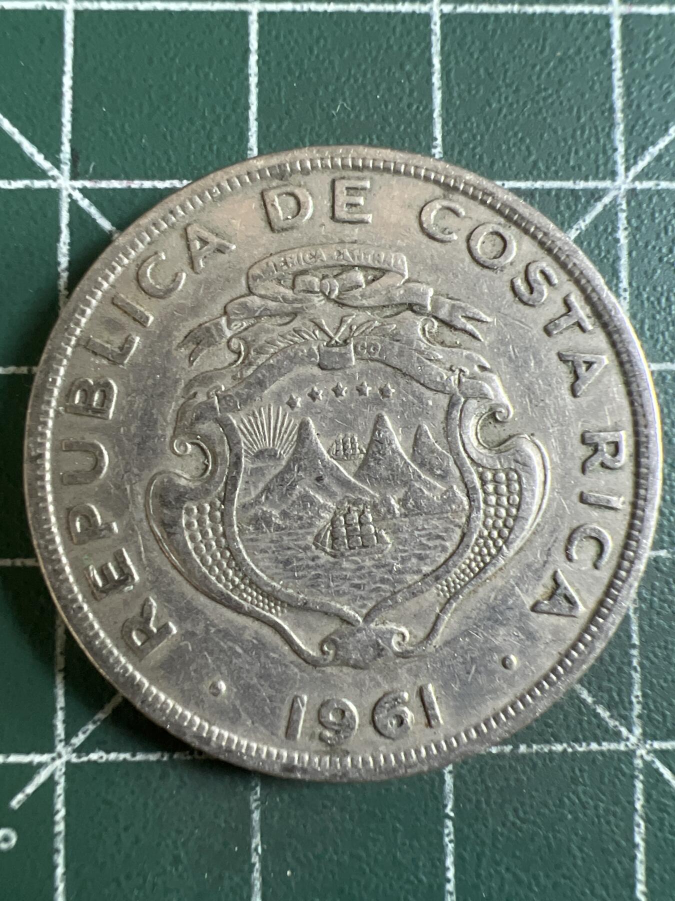 第603期 硬币专场 （无押金，捡漏，全场50包邮，偏远地区除外，接收代拍业务） 哥斯达黎加2克朗  1961年