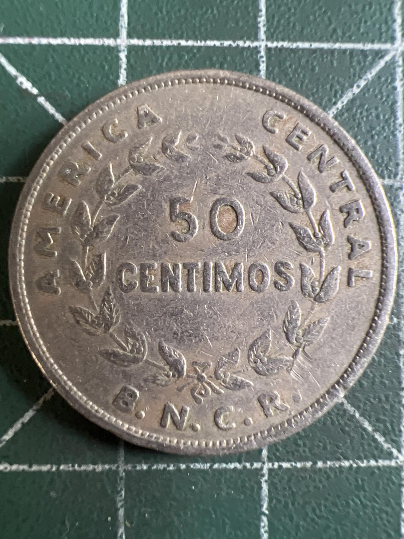 第620期 硬币专场 （无押金，捡漏，全场50包邮，偏远地区除外，接收代拍业务） 哥斯达黎加50分 1948年