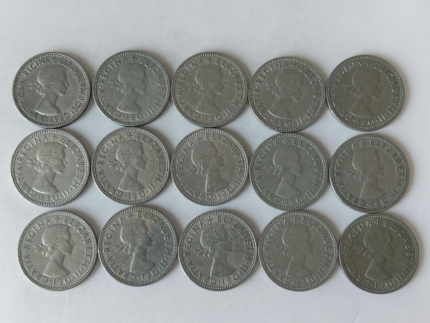 第一海外回流一元起拍收藏 散币专场 第88期 英国1先令 三狮版 15枚