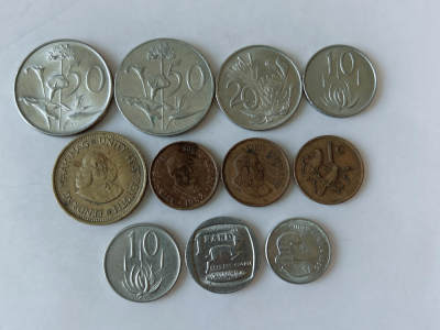 第一海外回流一元起拍收藏 散币专场 第89期 - 南非硬币 11枚 无重复