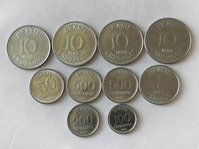 第一海外回流一元起拍收藏 散币专场 第89期 - 巴西不锈钢币一组