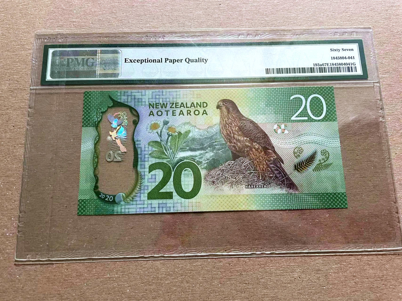 【Blue Auction】✨世界纸币精拍第478期【精】 新西兰 2015-16年20元 PMG67EPQ 高分 