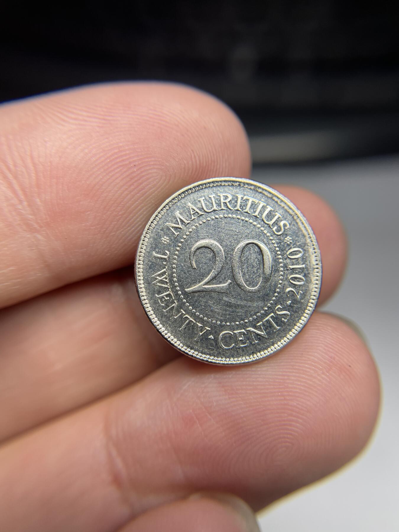 2024年集古藏今外币拍卖第七期-第2场—（总第62拍） 2010年毛里求斯20分