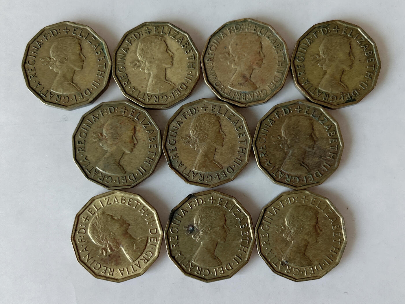 第一海外回流一元起拍收藏 散币专场 第88期 英国3便士 10枚