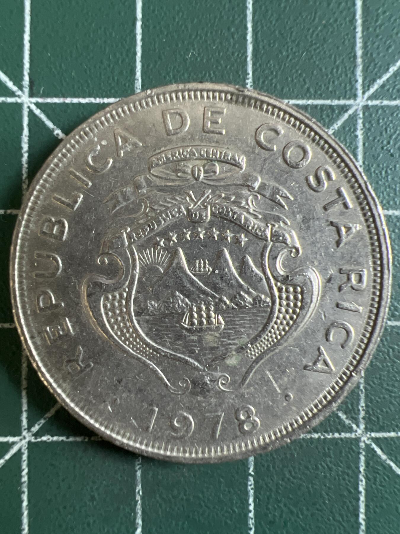 第603期 硬币专场 （无押金，捡漏，全场50包邮，偏远地区除外，接收代拍业务） 哥斯达黎加2克朗  1978年