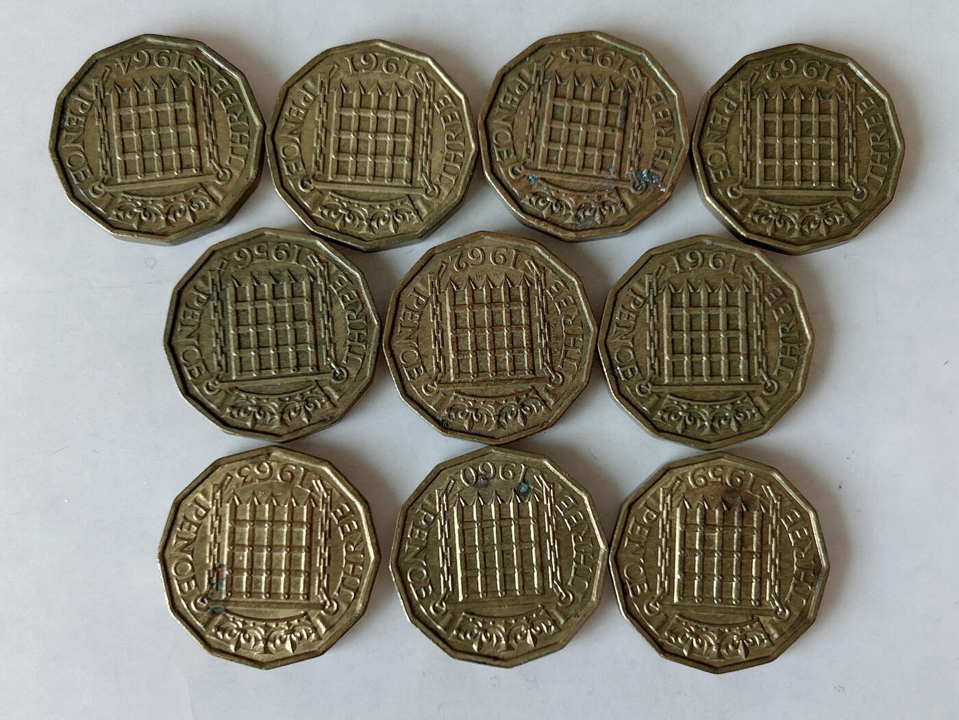 第一海外回流一元起拍收藏 散币专场 第88期 英国3便士 10枚