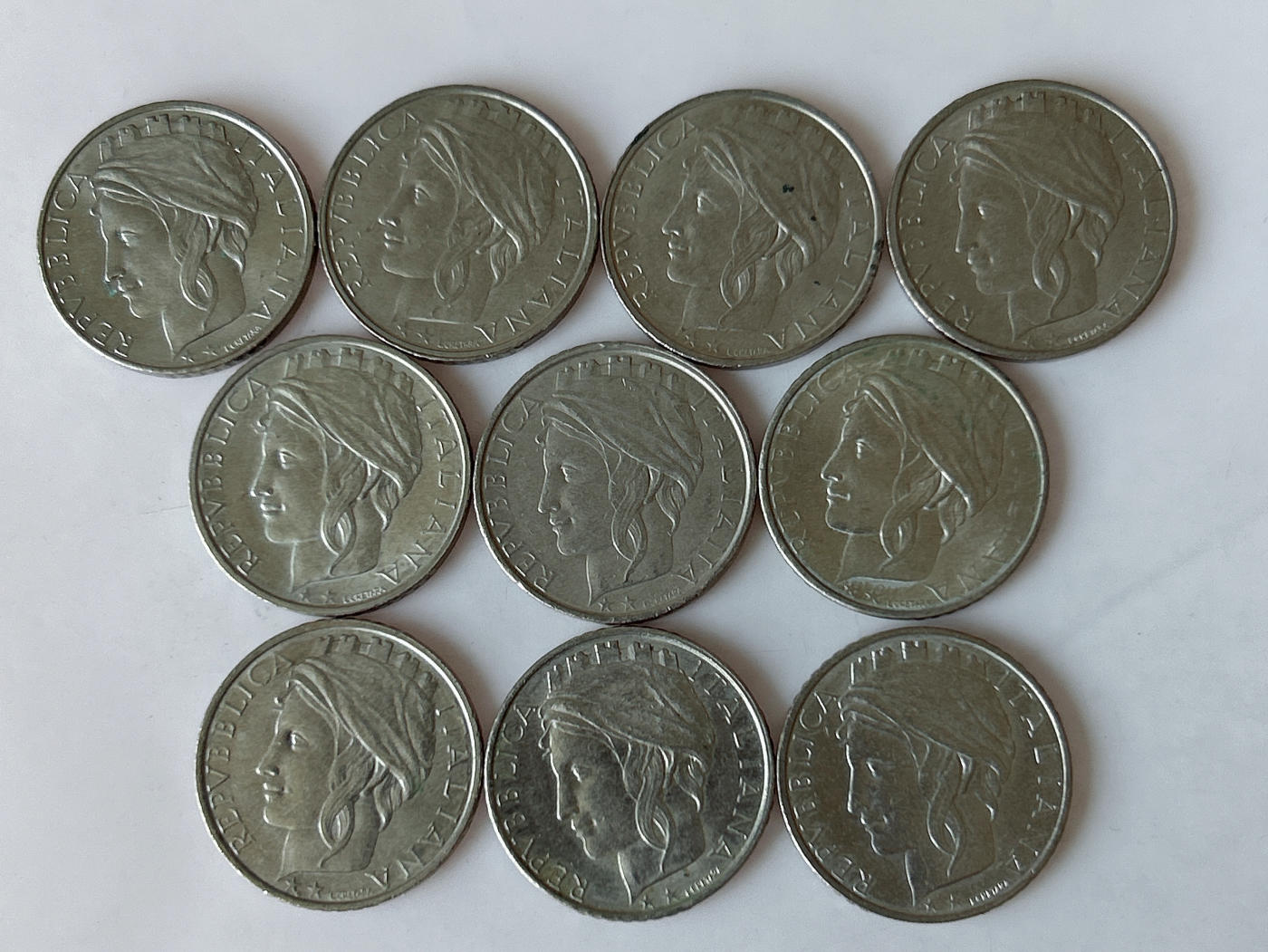 第一海外回流一元起拍收藏 散币专场 第88期 意大利100里拉 10枚