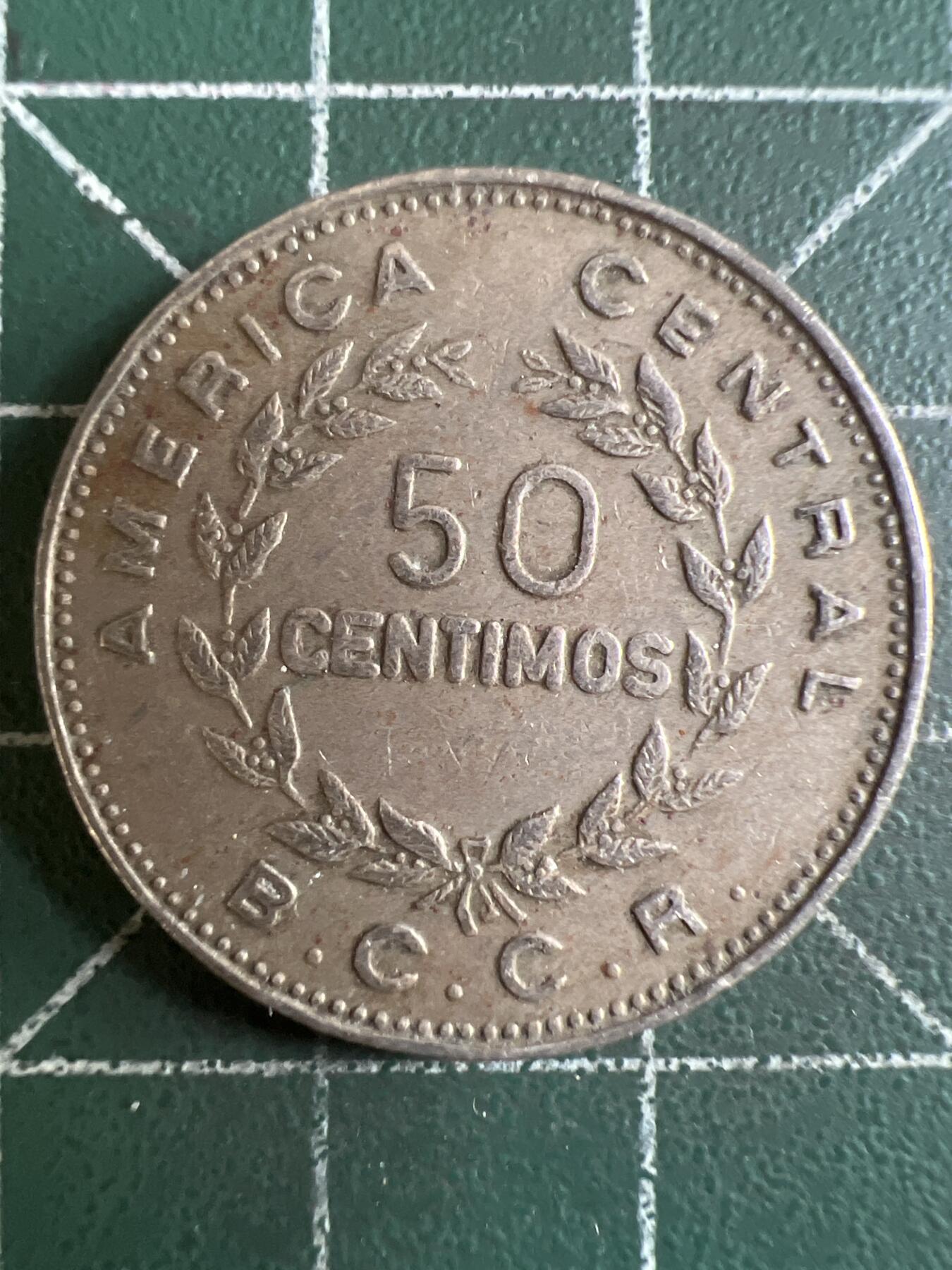 第620期 硬币专场 （无押金，捡漏，全场50包邮，偏远地区除外，接收代拍业务） 哥斯达黎加50分 1975年