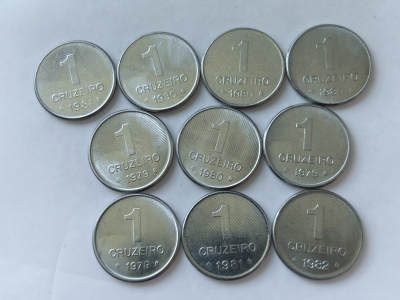 第一海外回流一元起拍收藏 散币专场 第89期 - 巴西1克鲁塞罗 10枚