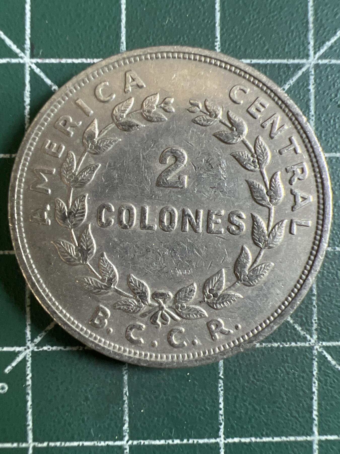 第603期 硬币专场 （无押金，捡漏，全场50包邮，偏远地区除外，接收代拍业务） 哥斯达黎加2克朗  1970年