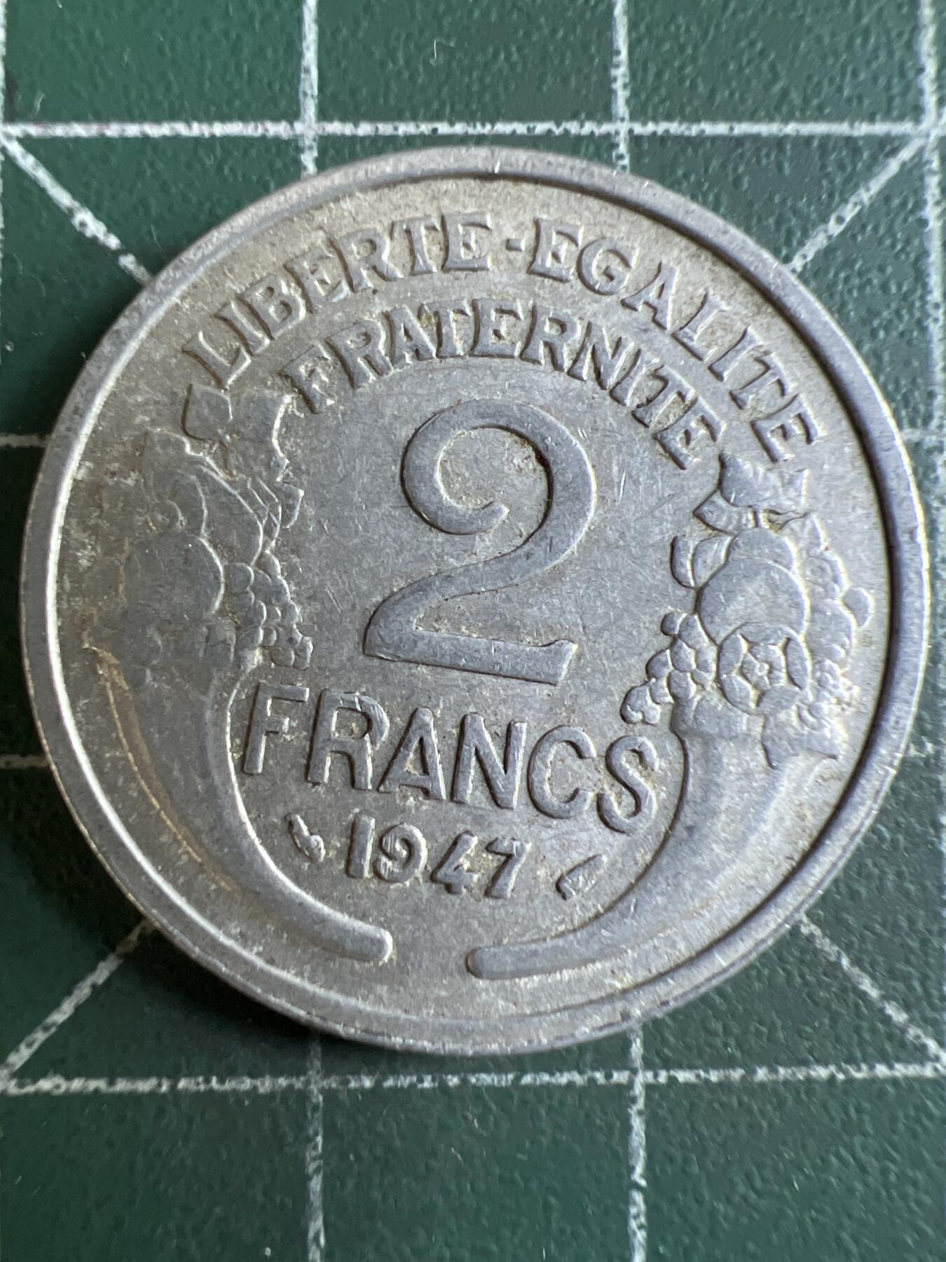 第603期 硬币专场 （无押金，捡漏，全场50包邮，偏远地区除外，接收代拍业务） 法国2法郎