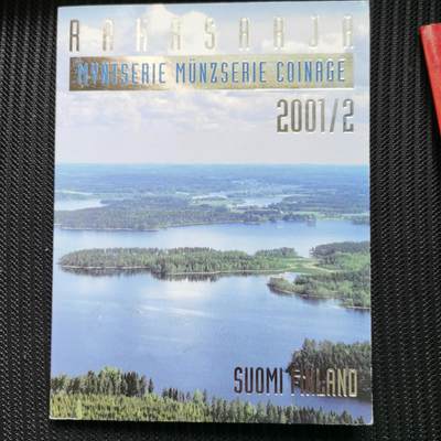 道一币馆币章第六十五场 - 原包装 芬兰2001年芬兰语创始人翰斯·内尔曼逝世120周年版纪念套币五枚+纪念章