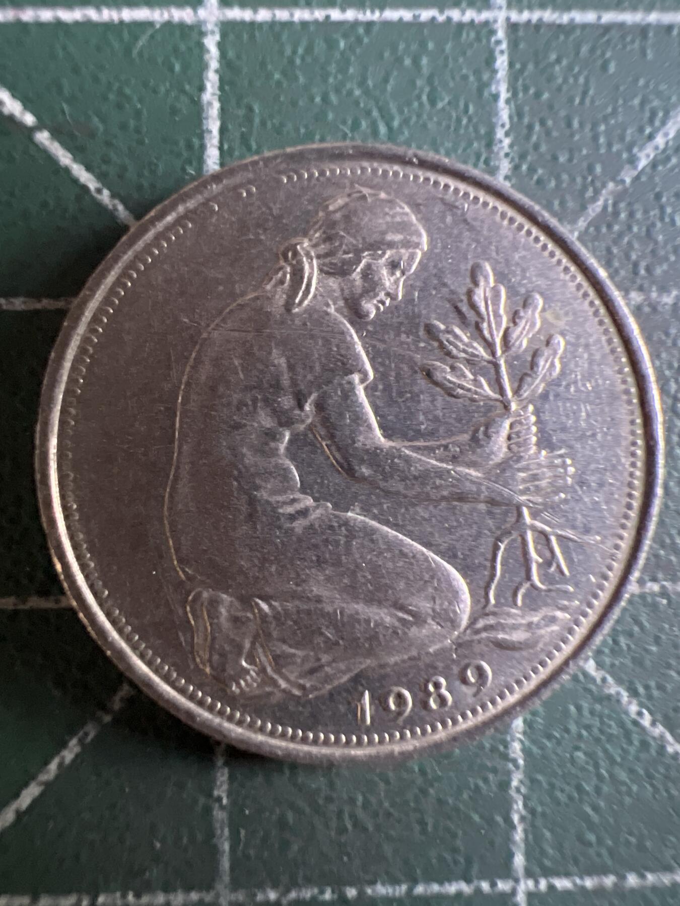 第603期 硬币专场 （无押金，捡漏，全场50包邮，偏远地区除外，接收代拍业务） 德国50分 F