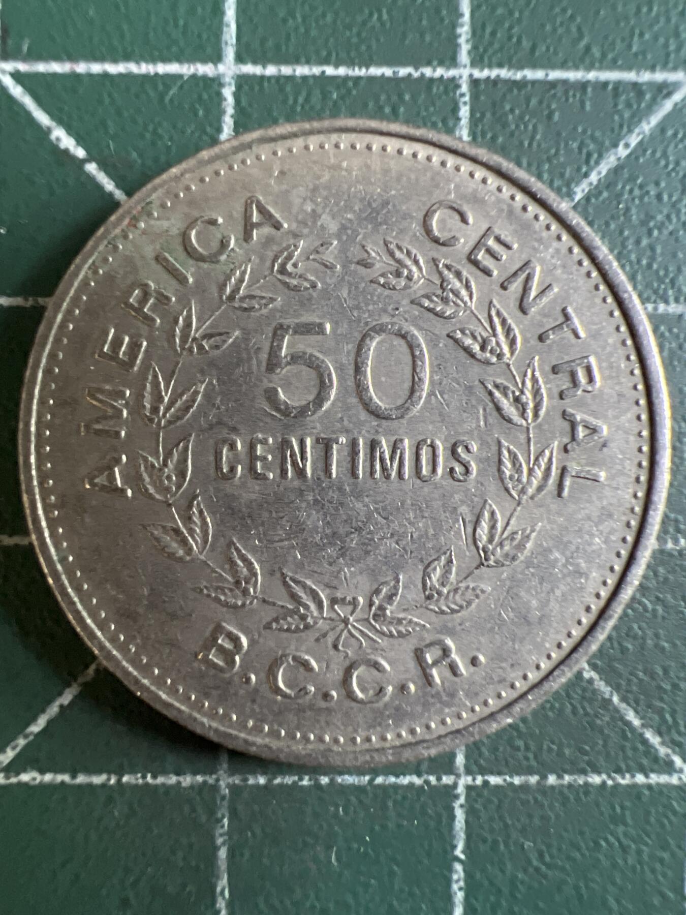 第603期 硬币专场 （无押金，捡漏，全场50包邮，偏远地区除外，接收代拍业务） 哥斯达黎加50分  1976年