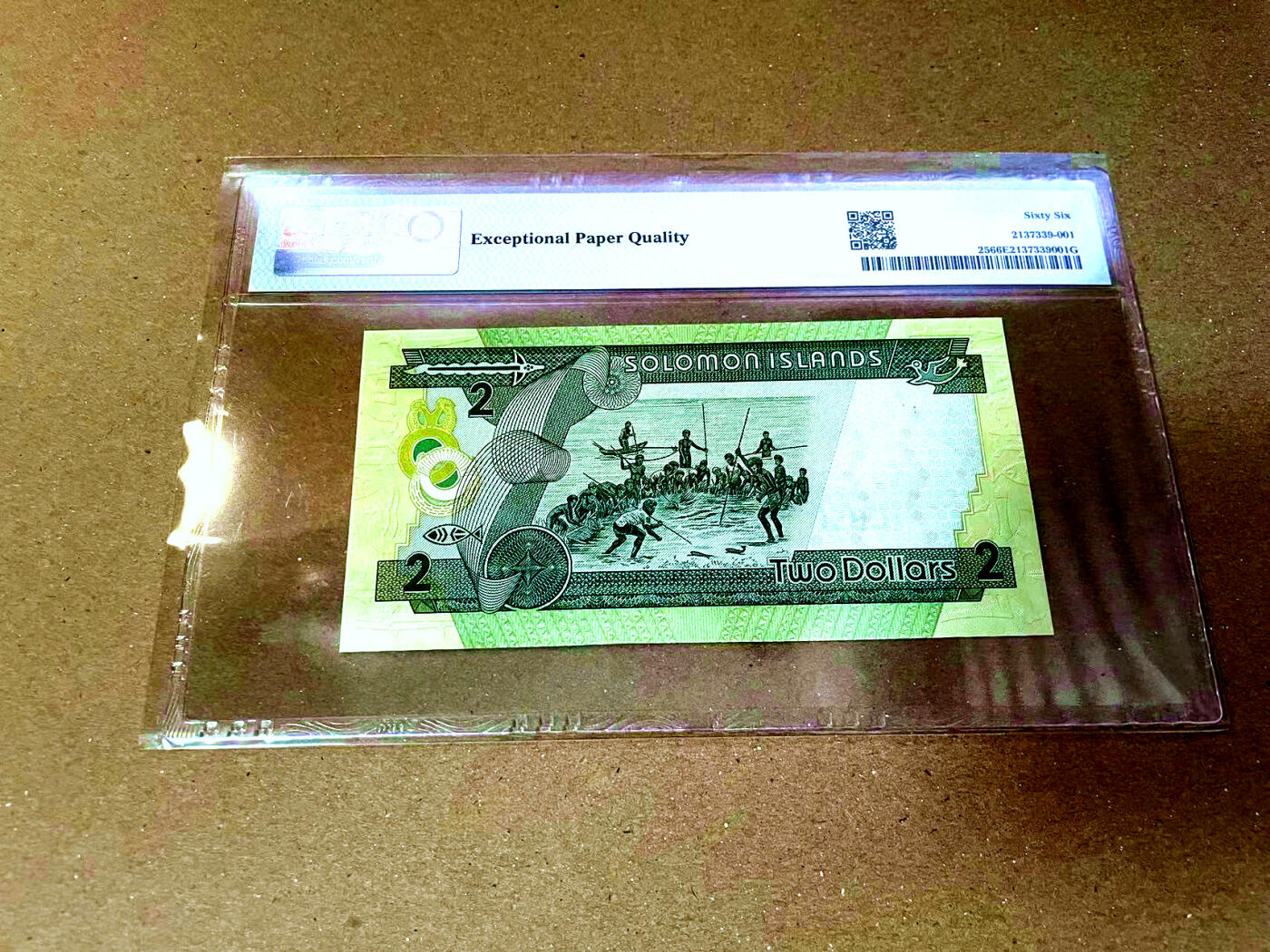 【Blue Auction】✨世界纸币精拍第478期【精】 【无47】所罗门群岛 2004年2元 PMG66EPQ 