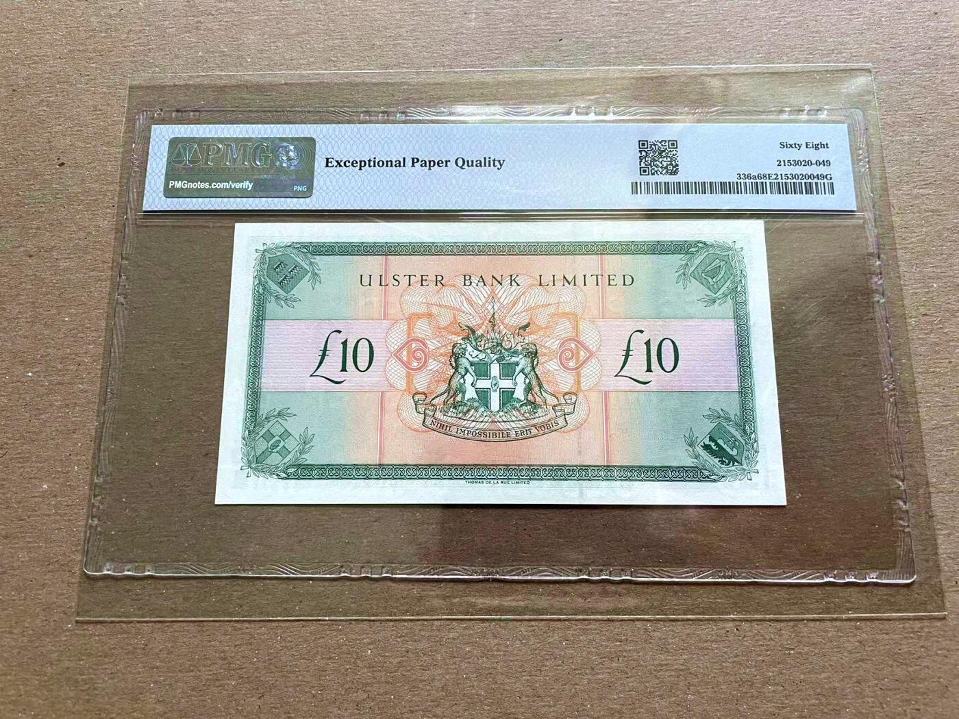 【Blue Auction】✨世界纸币精拍第478期【精】 北爱尔兰 1997年10镑 PMG68EPQ 超高分