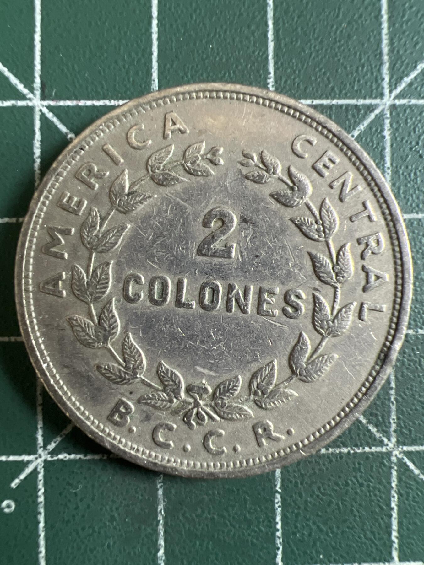 第620期 硬币专场 （无押金，捡漏，全场50包邮，偏远地区除外，接收代拍业务） 哥斯达黎加2克朗 1970年