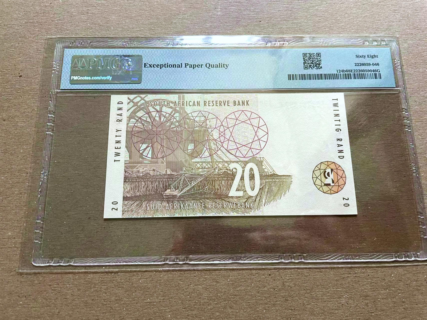 【Blue Auction】✨世界纸币精拍第478期【精】 【无47 冠军分】南非 1999年20兰特 PMG68EPQ 超高分