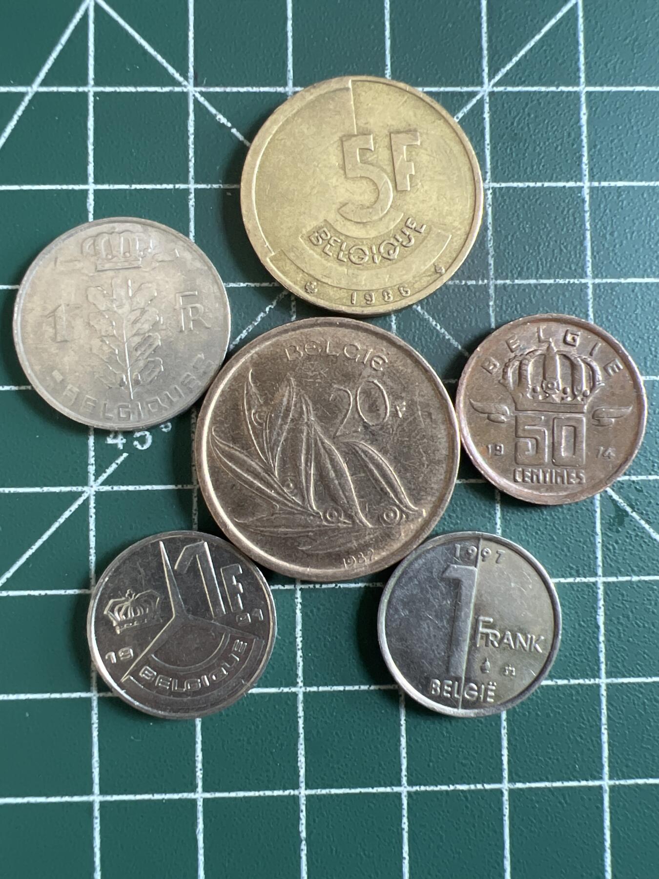 第620期 硬币专场 （无押金，捡漏，全场50包邮，偏远地区除外，接收代拍业务） 比利时一套6枚