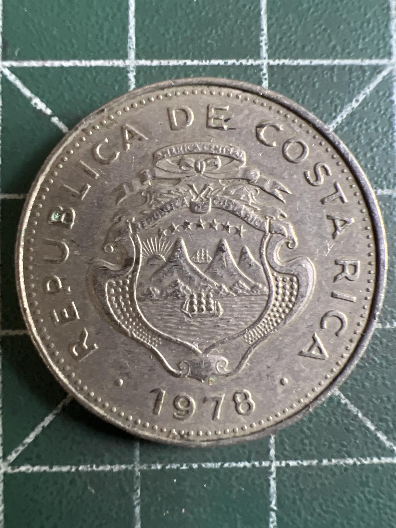 第620期 硬币专场 （无押金，捡漏，全场50包邮，偏远地区除外，接收代拍业务） 哥斯达黎加50分 1978年