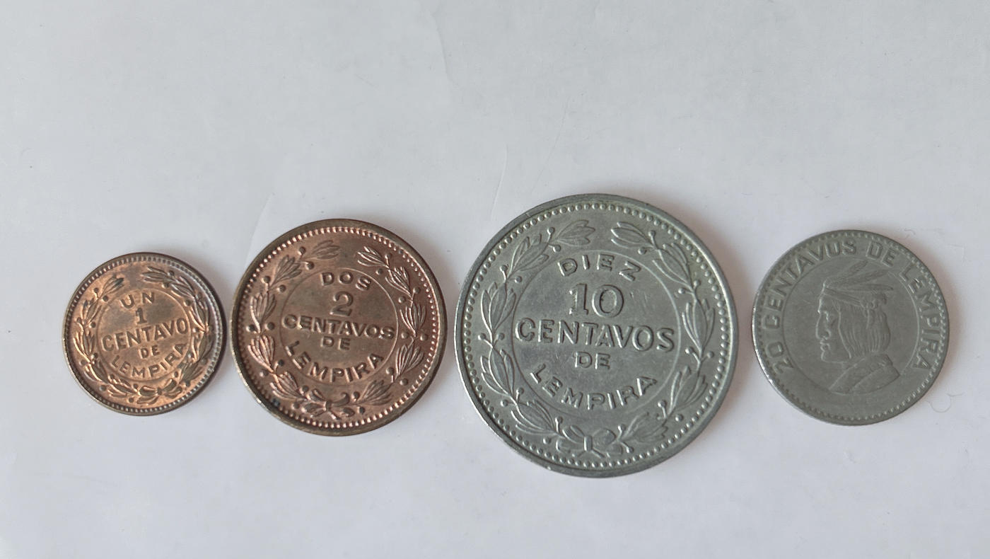 第一海外回流一元起拍收藏 散币专场 第88期 洪都拉斯硬币4枚