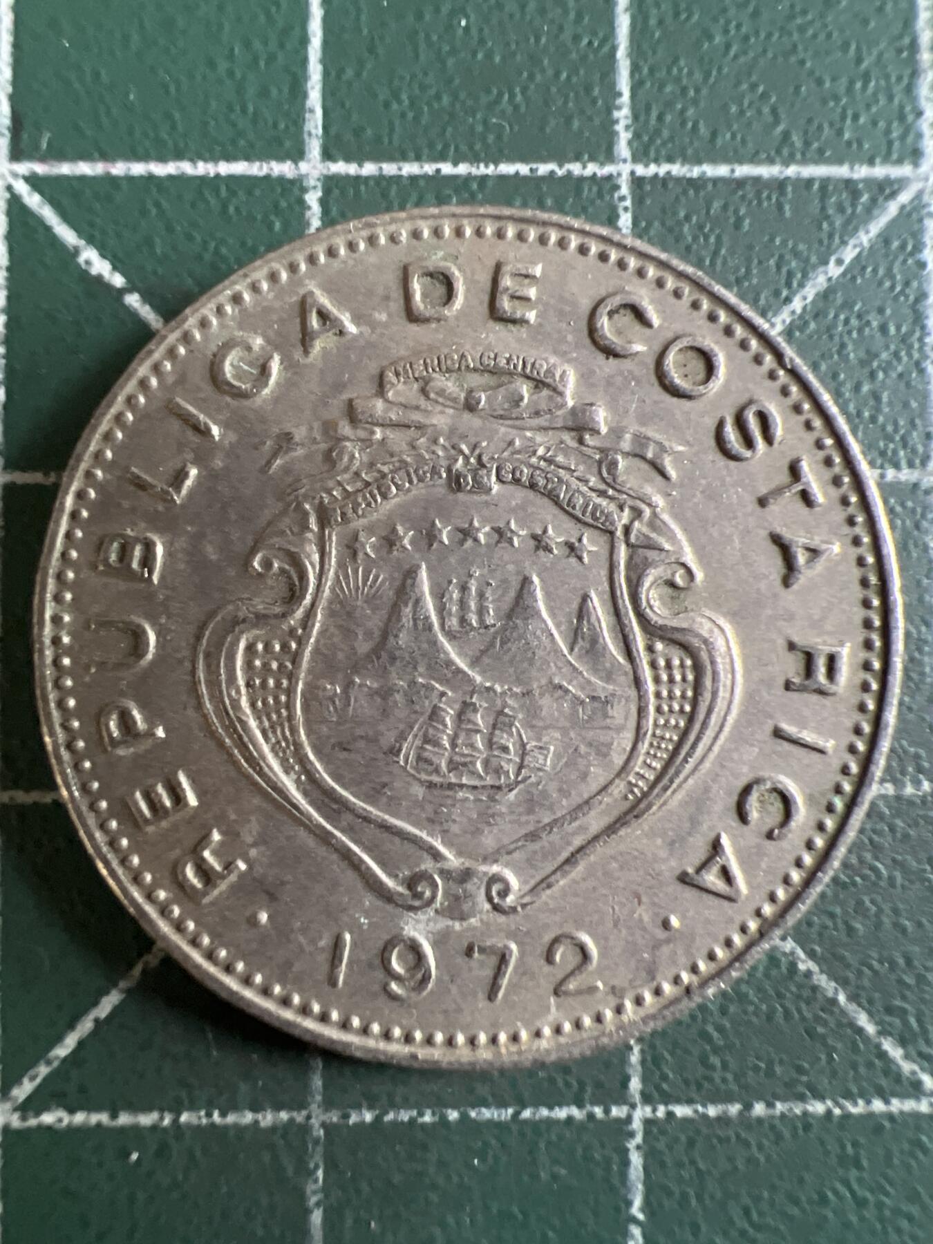 第620期 硬币专场 （无押金，捡漏，全场50包邮，偏远地区除外，接收代拍业务） 哥斯达黎加50分 1972年