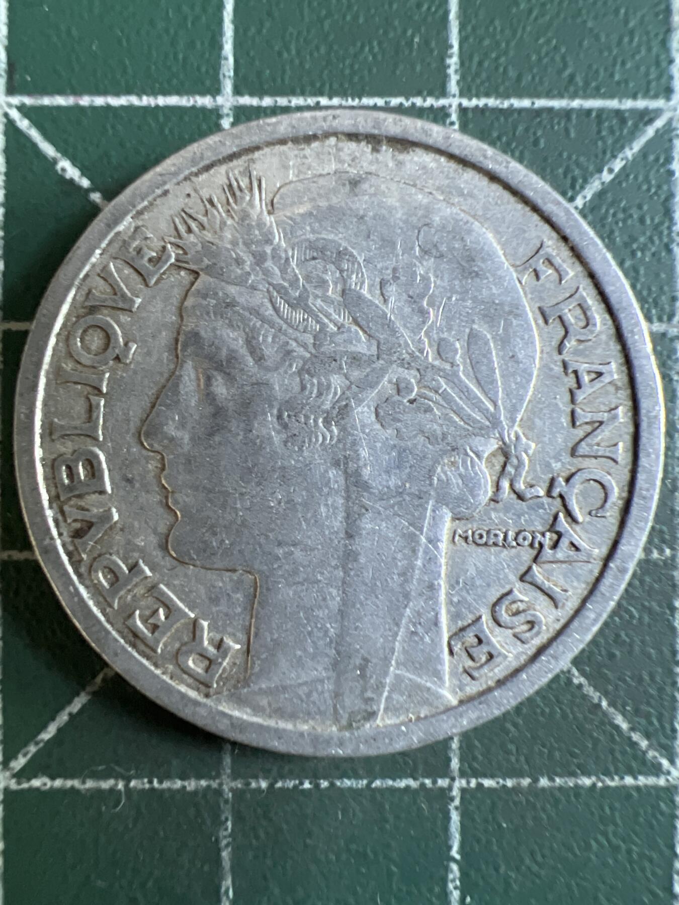 第621期 硬币专场 （无押金，捡漏，全场50包邮，偏远地区除外，接收代拍业务） 法国2法郎