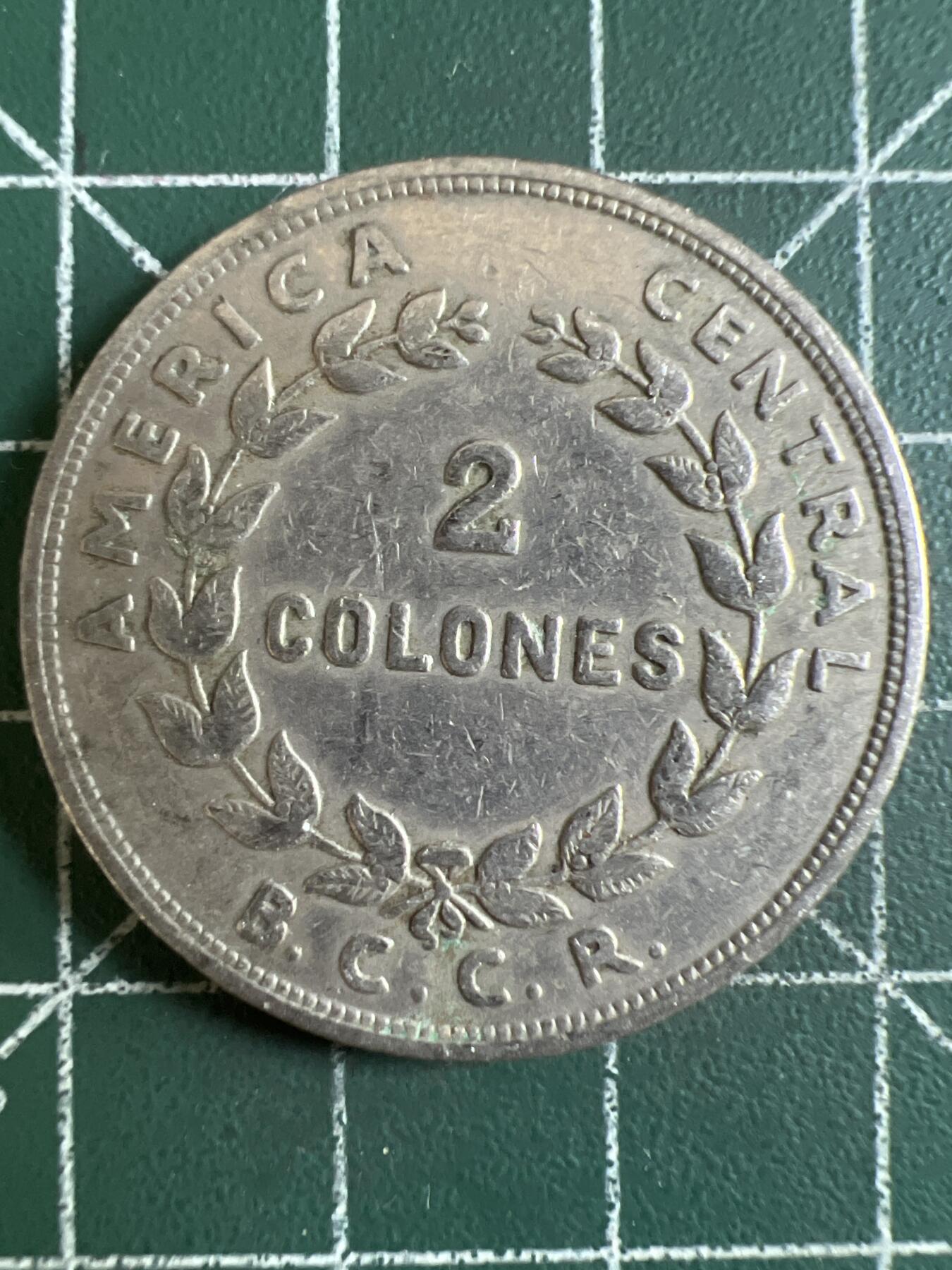 第603期 硬币专场 （无押金，捡漏，全场50包邮，偏远地区除外，接收代拍业务） 哥斯达黎加2克朗  1961年