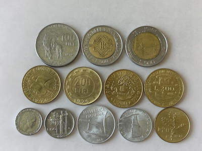 第一海外回流一元起拍收藏 散币专场 第89期 - 意大利硬币 12枚 不同版