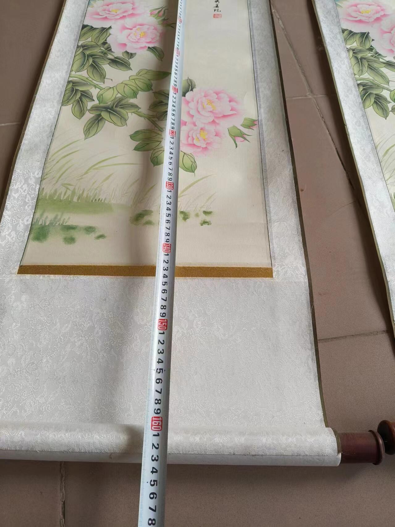 中央美院《凌雪》手绘作品（春静晓风）一对，保存完整，包老！
