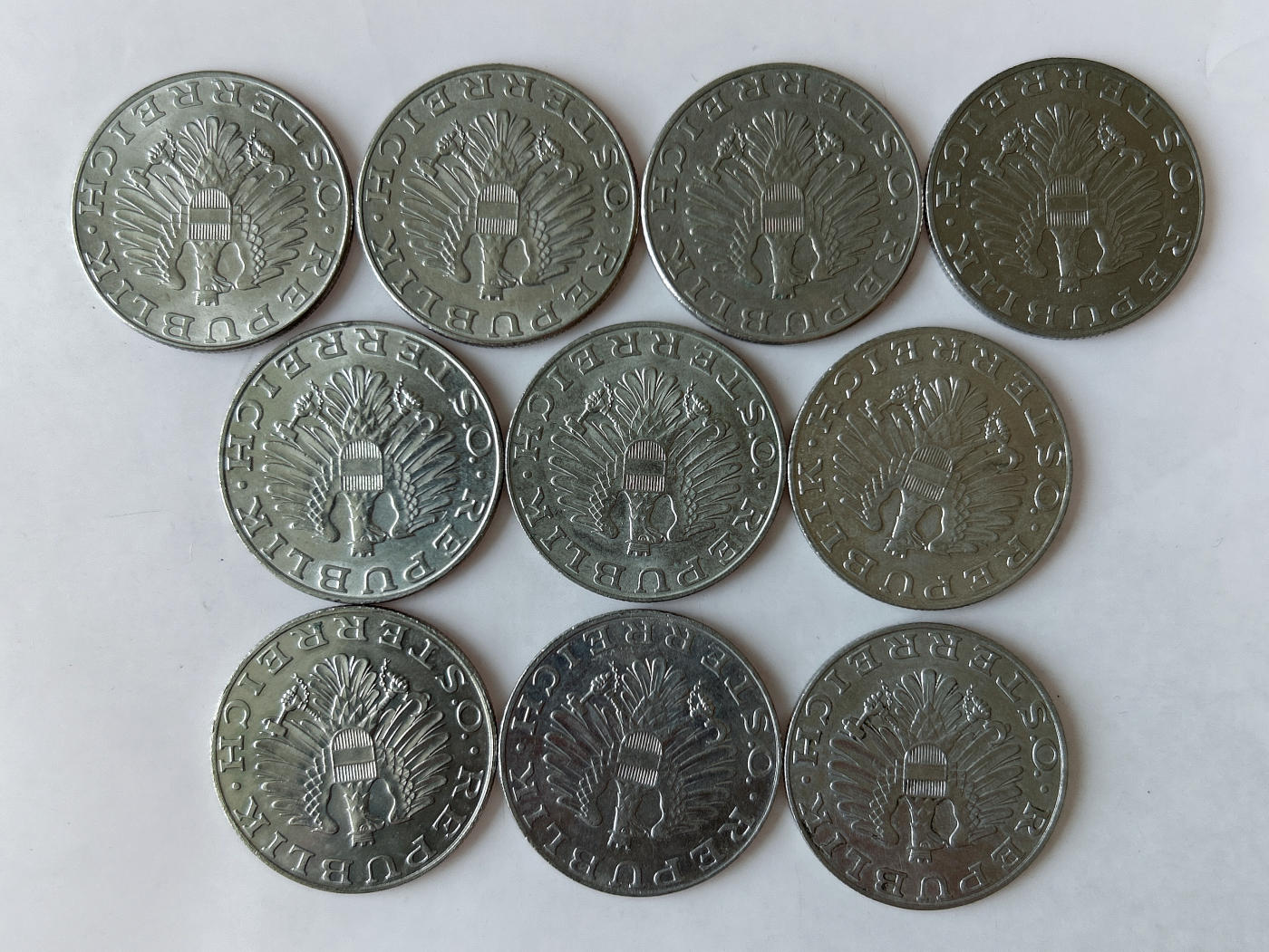 第一海外回流一元起拍收藏 散币专场 第88期 奥地利10先令 10枚