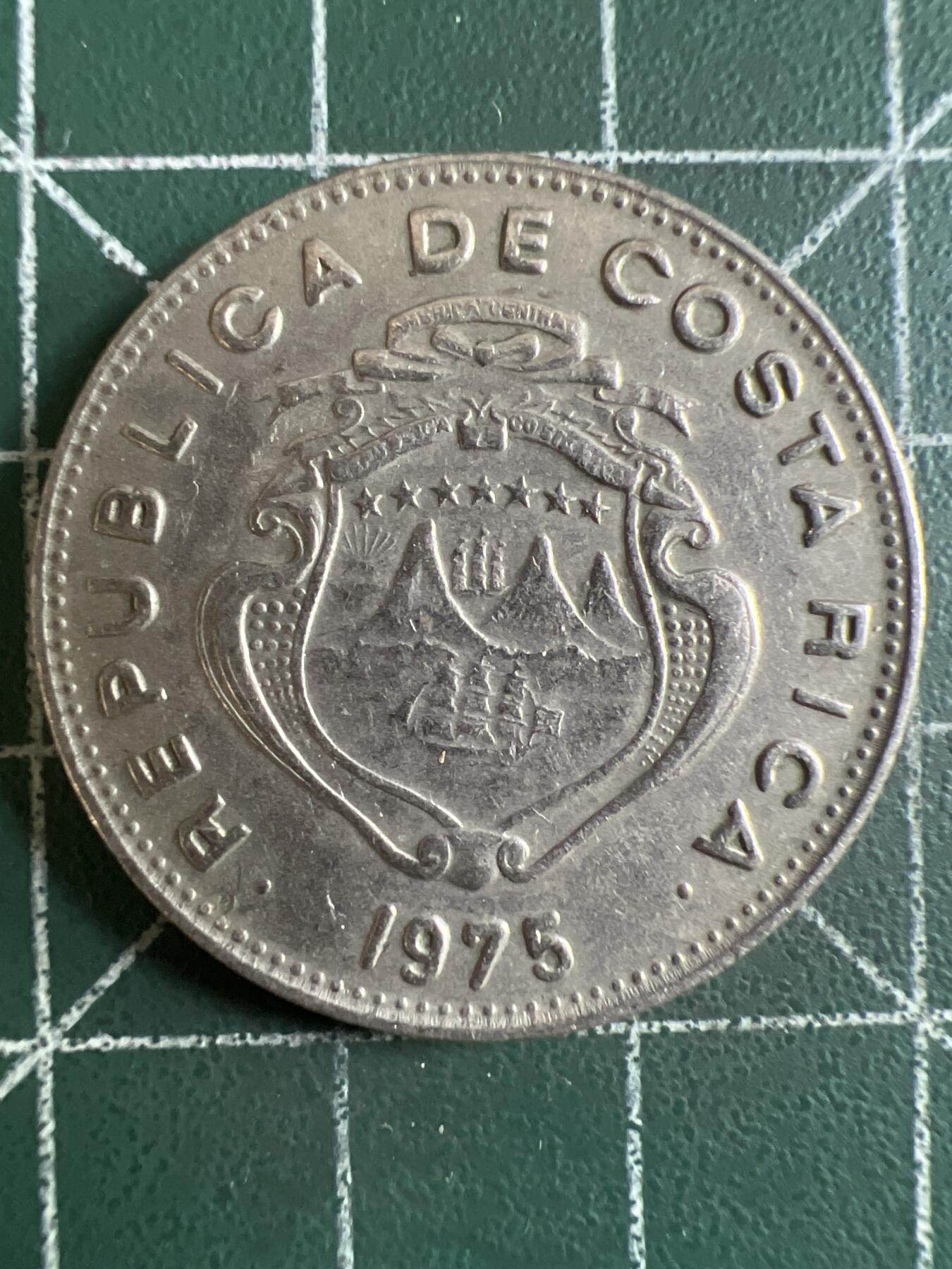 第602期 硬币专场 （无押金，捡漏，全场50包邮，偏远地区除外，接收代拍业务） 哥斯达黎加1克朗 1975年