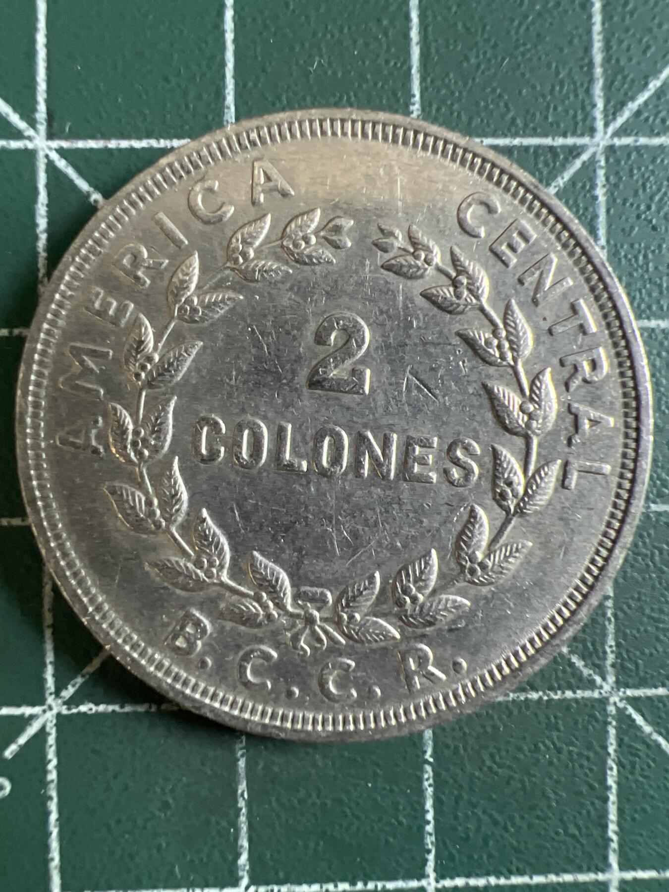 第603期 硬币专场 （无押金，捡漏，全场50包邮，偏远地区除外，接收代拍业务） 哥斯达黎加2克朗  1978年