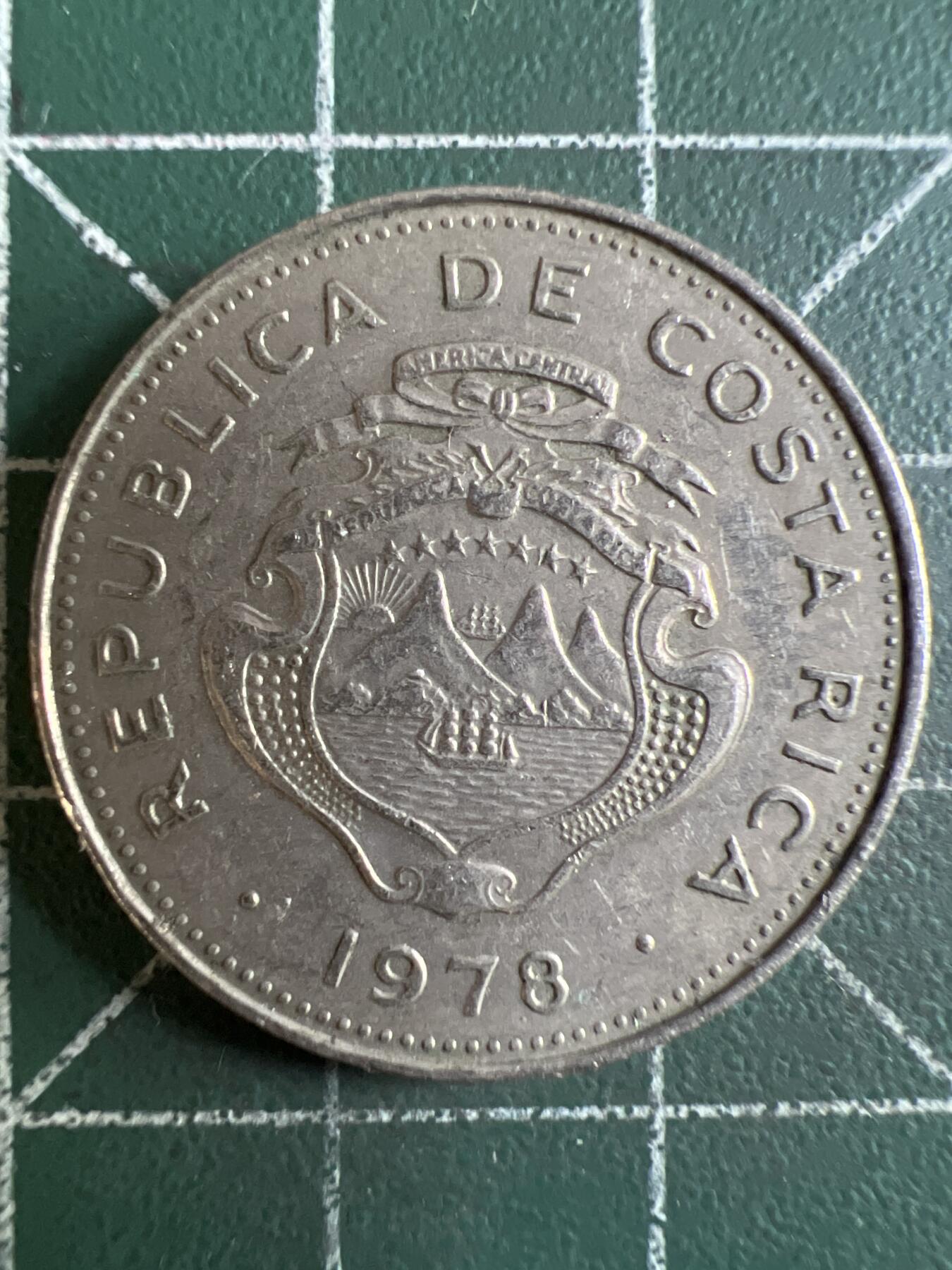 第603期 硬币专场 （无押金，捡漏，全场50包邮，偏远地区除外，接收代拍业务） 哥斯达黎加50分  1978年