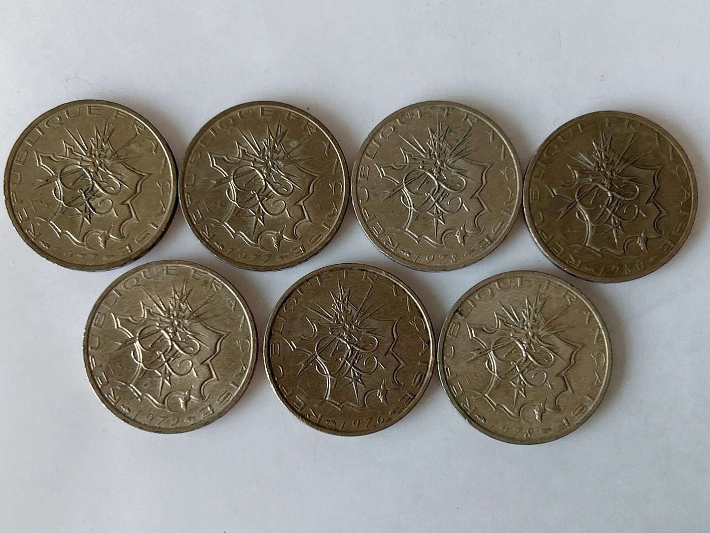 第一海外回流一元起拍收藏 散币专场 第88期 法国10法郎 7枚