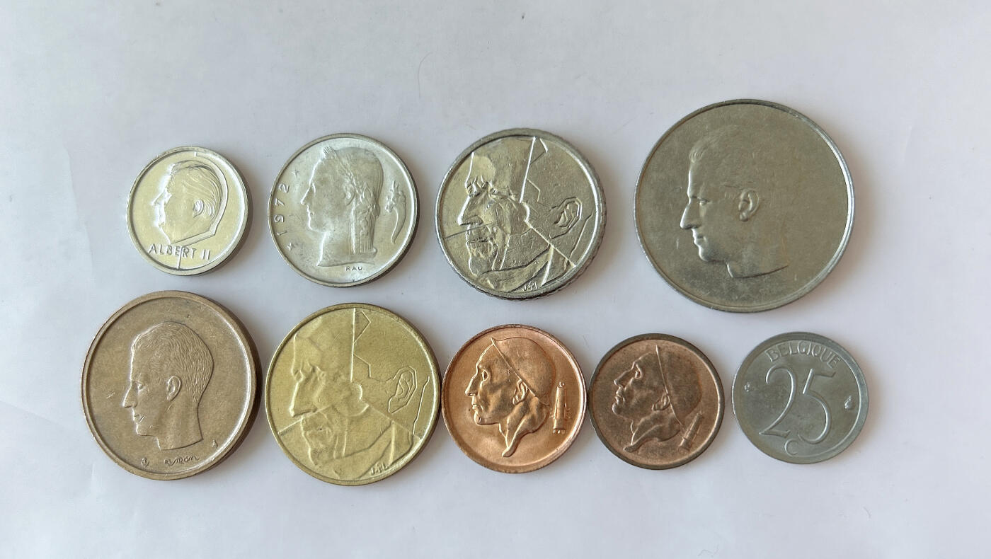 第一海外回流一元起拍收藏 散币专场 第88期 比利时硬币 9枚