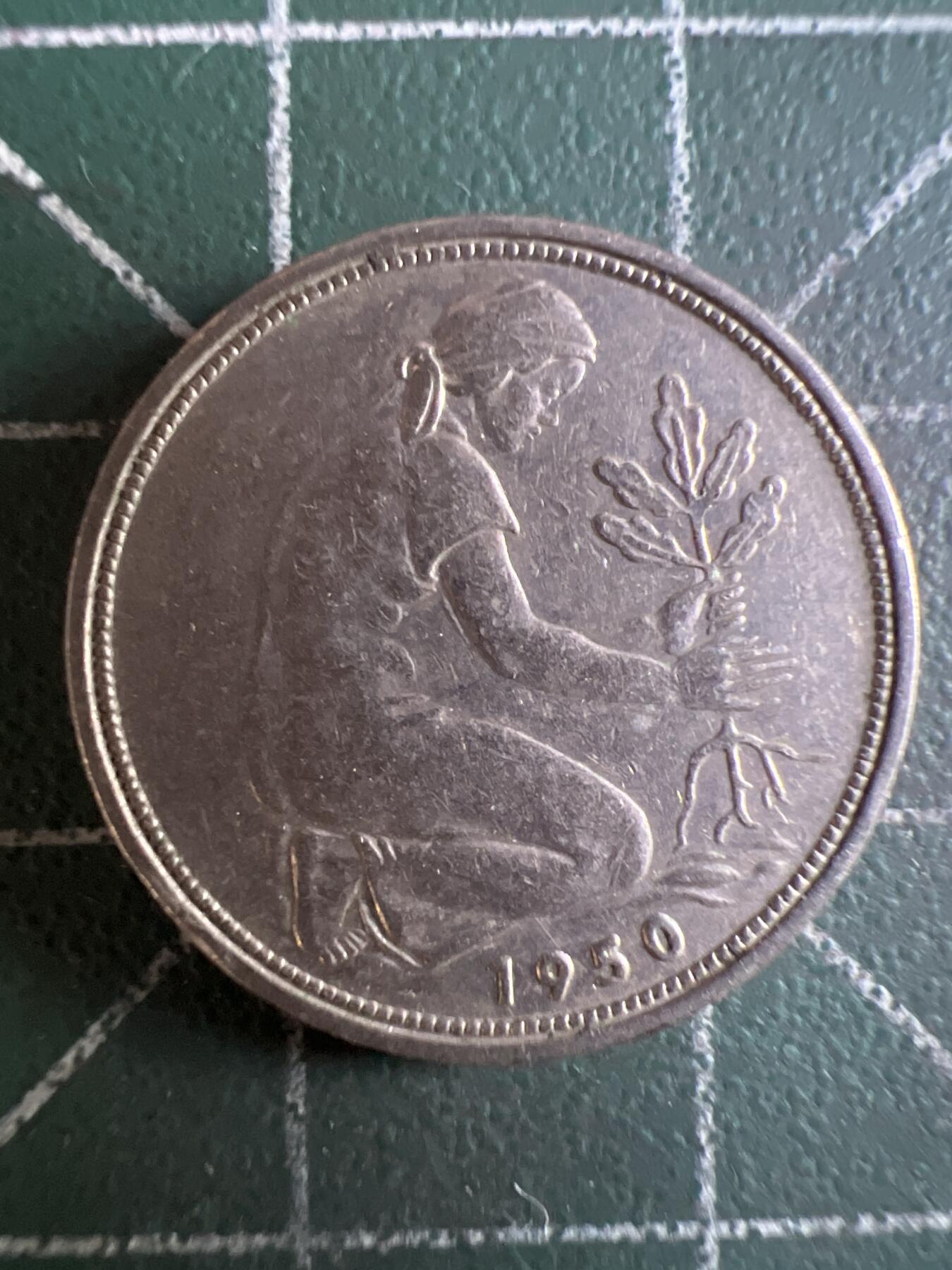 第603期 硬币专场 （无押金，捡漏，全场50包邮，偏远地区除外，接收代拍业务） 德国50分 D