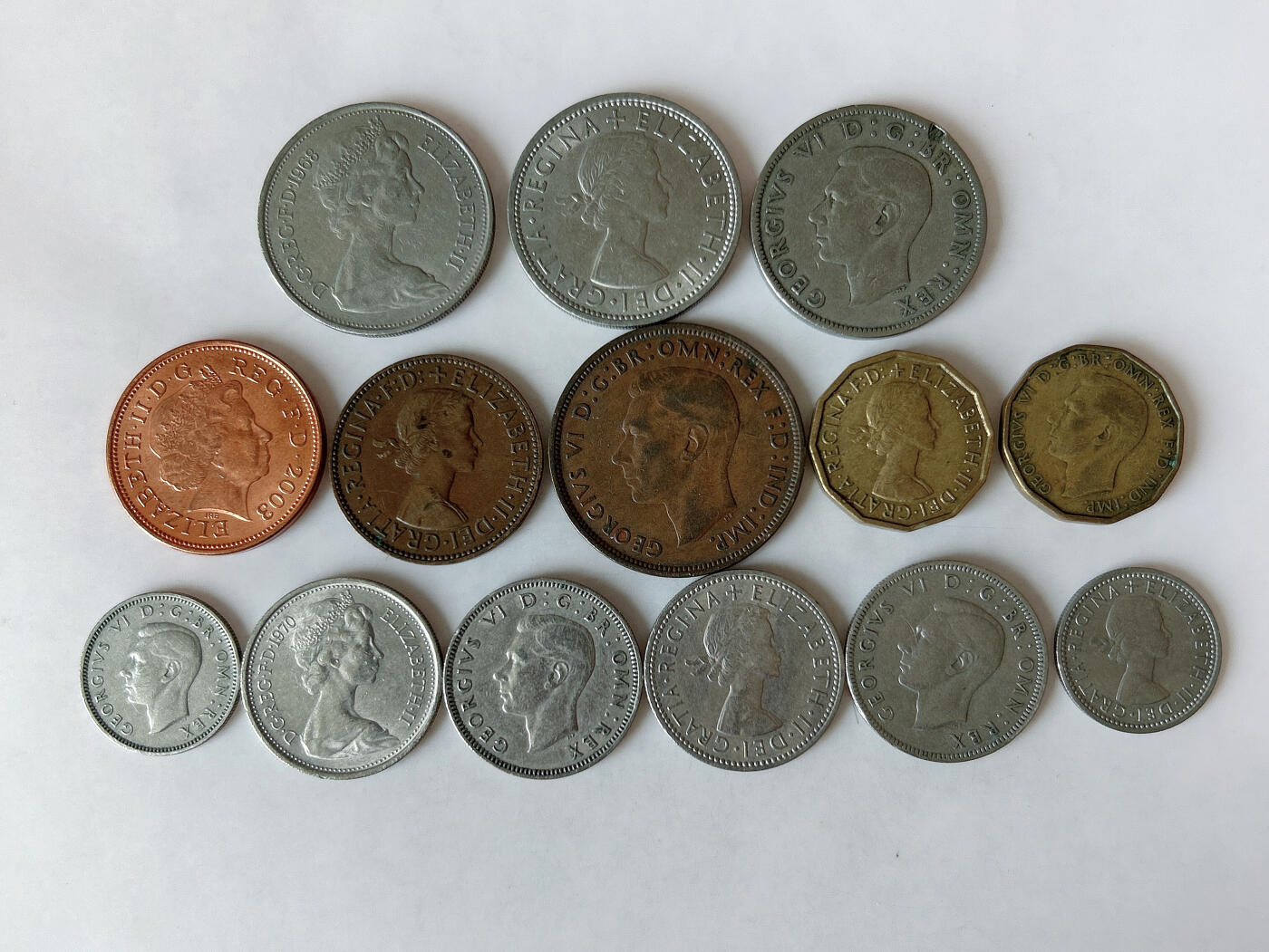 第一海外回流一元起拍收藏 散币专场 第88期 英国硬币 14枚 无重复