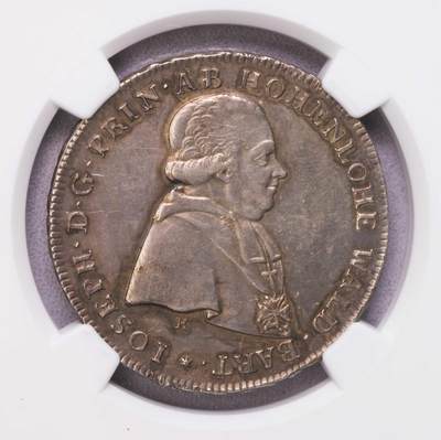 NGC-UNCD 1796神罗德意志布雷斯劳半泰勒银币 非常稀有 - NGC-UNCD 1796神罗德意志布雷斯劳半泰勒银币 非常稀有