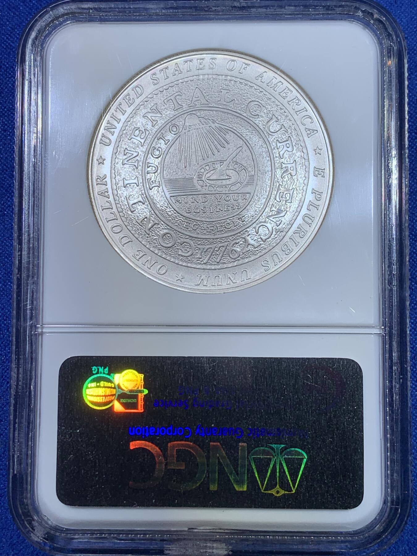 《竞宝斋》第269场- 周日，周一，周二  3场连拍 （全场包邮） NGC MS70 美国2006年富兰克林诞生300周年1美元磨砂银币 2008年度克劳斯世界硬币大奖赛之年度最佳历史意义银币 900银