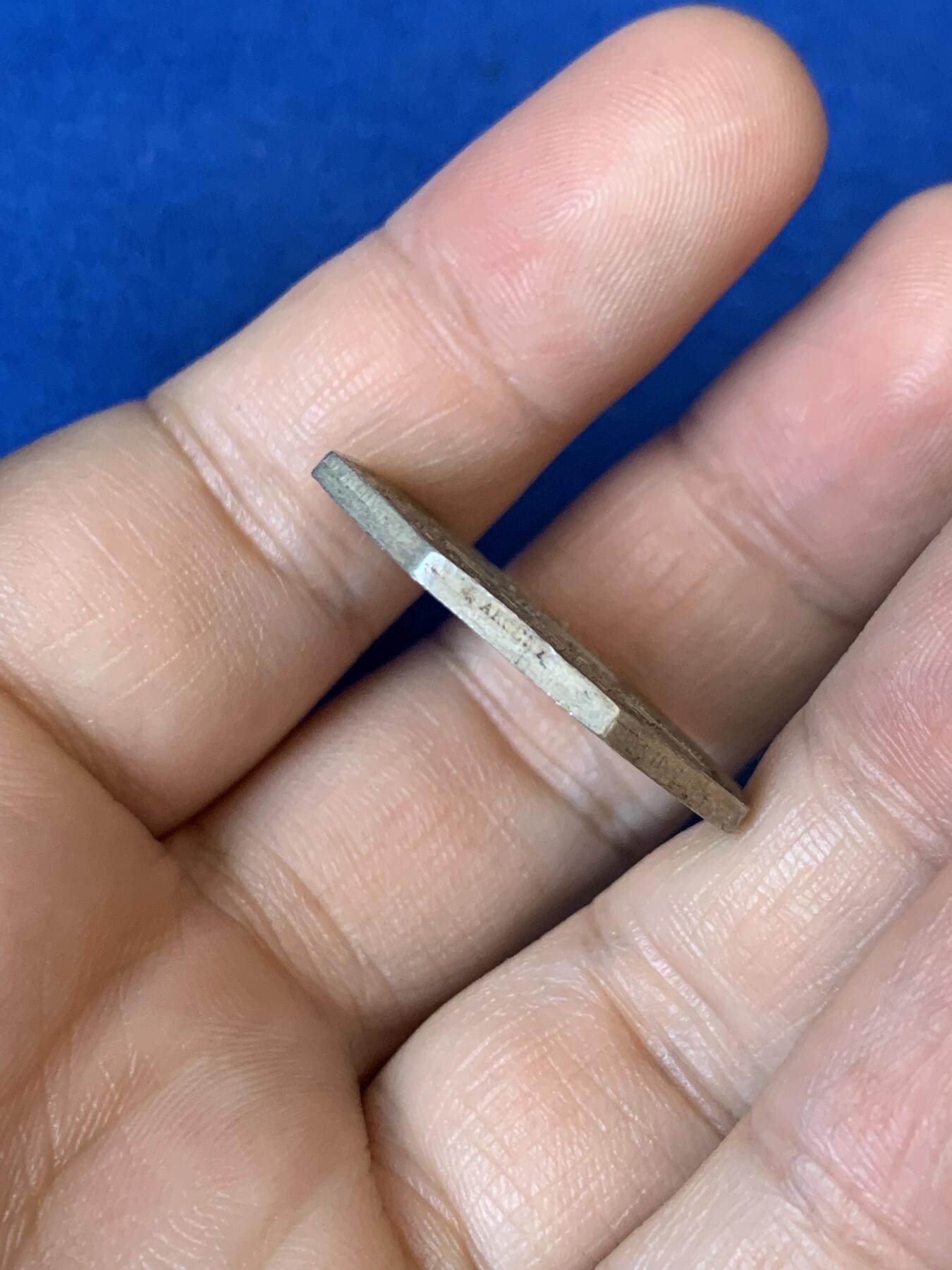 《竞宝斋》第271场-八角与章专场 周日，周一，周二  3场连拍 （全场包邮） 法国八角银质代币，杜埃商会，11.58g，29.0mm，蜜蜂边铭