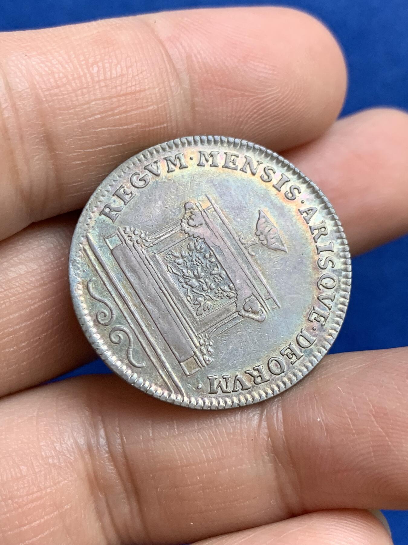 《竞宝斋》第271场-八角与章专场 周日，周一，周二  3场连拍 （全场包邮） 法国酒商公司银质jeton，7.37g，28.7mm